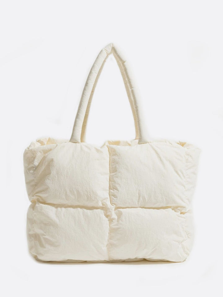 Sac matelassé nylon blanc