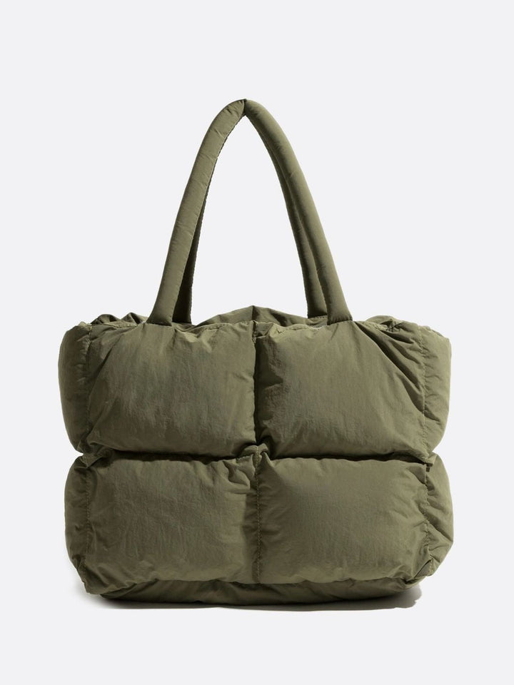 Sac matelassé nylon vert