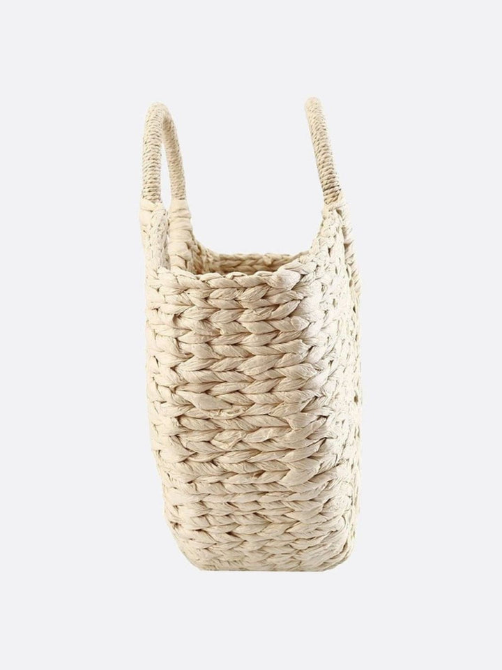 White wicker bag