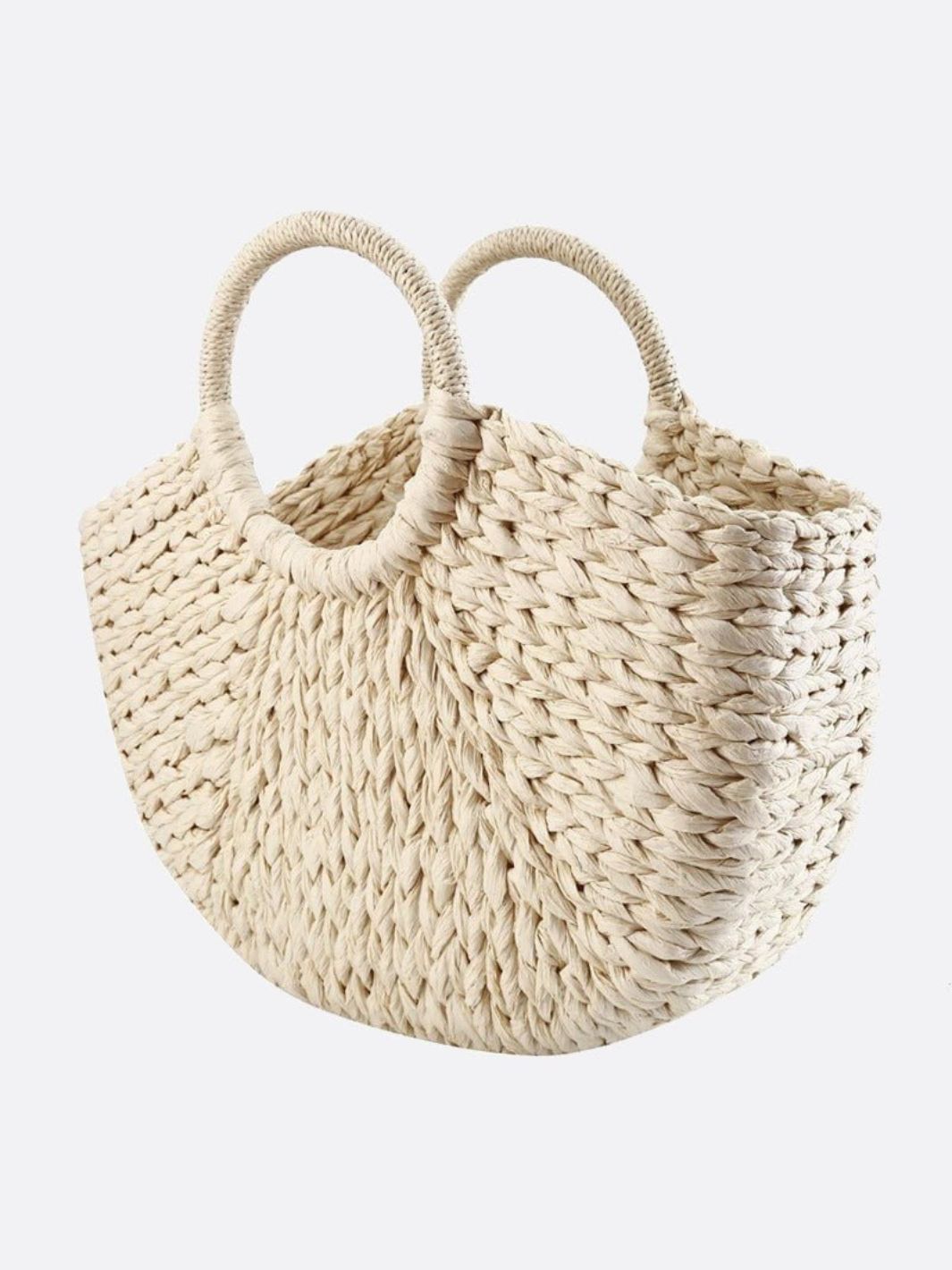 panier osier blanc