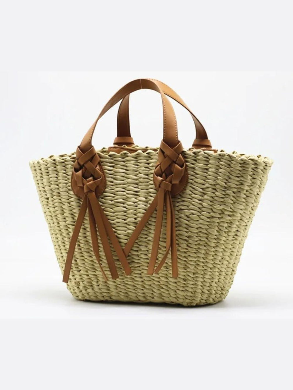 sac osier et cuir femme