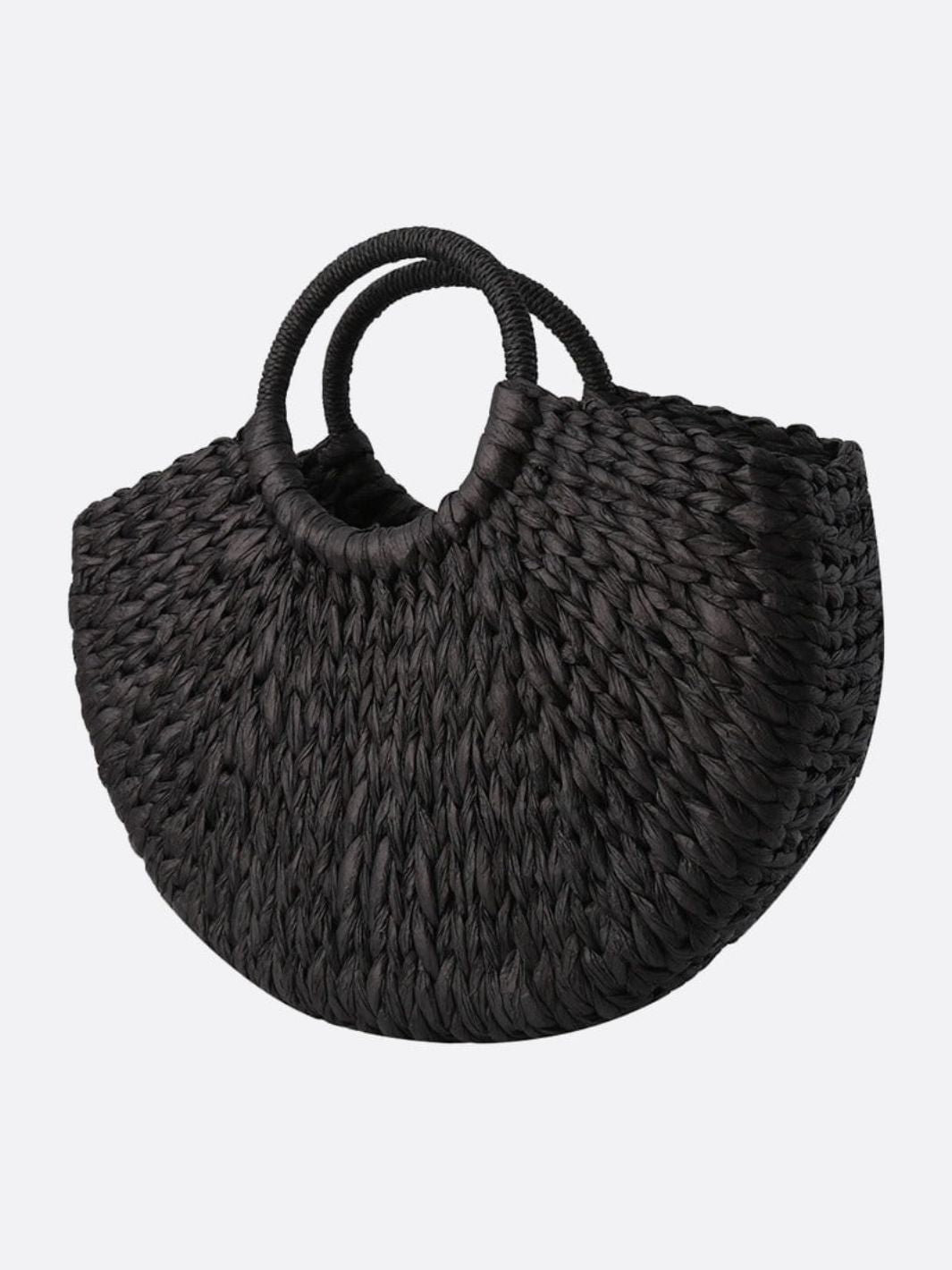 sac cabas osier noir