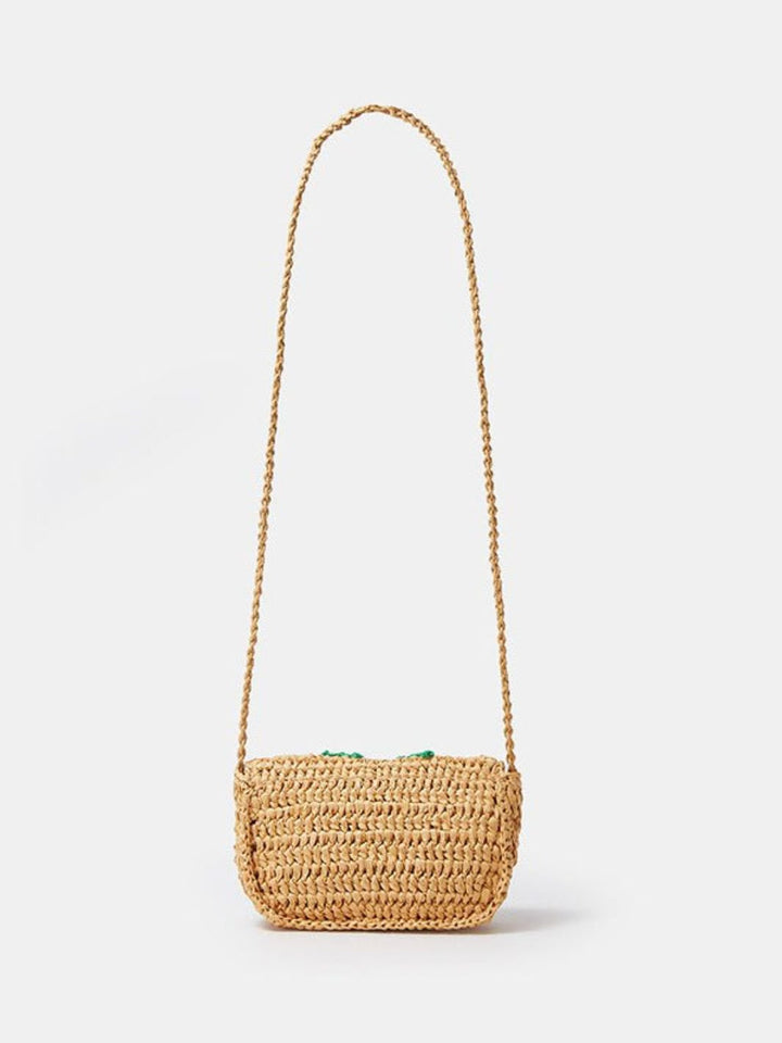 Straw shoulder bag