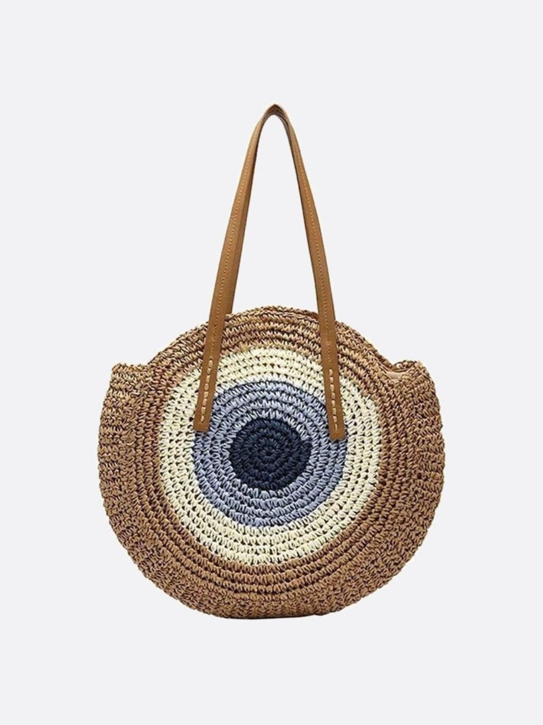 Sac paille marron