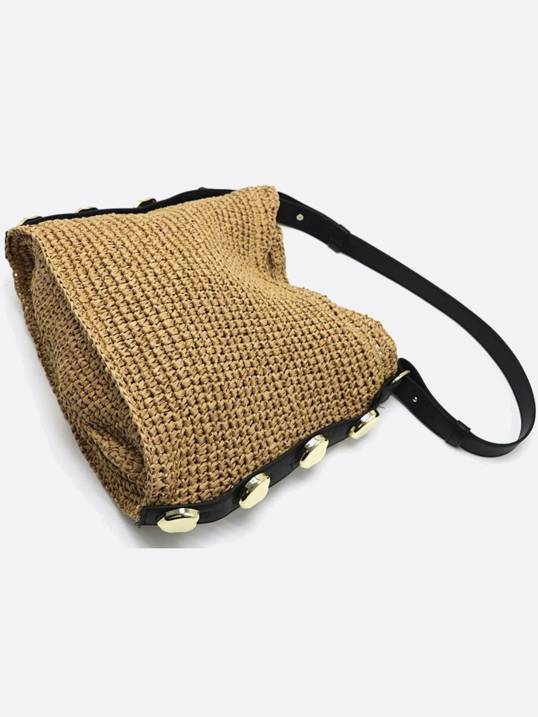 Straw shoulder bag