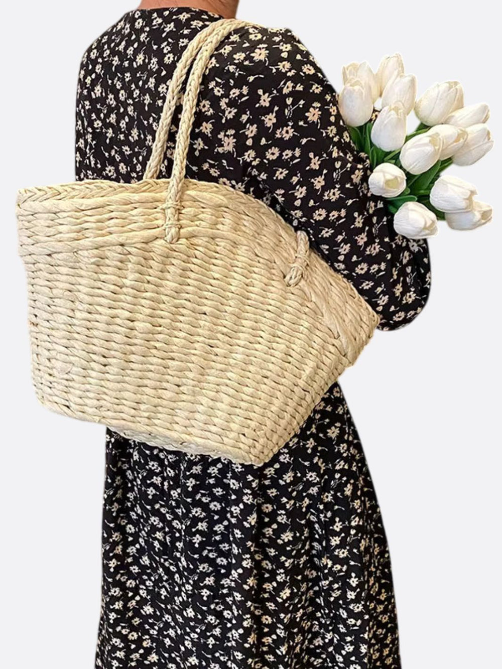 panier osier femme