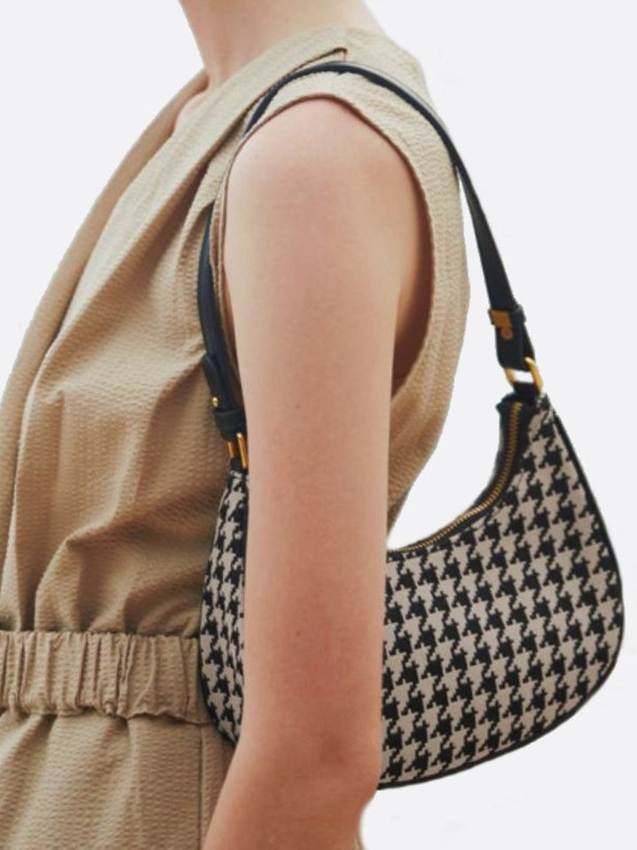 Sac pied de poule demi-lune