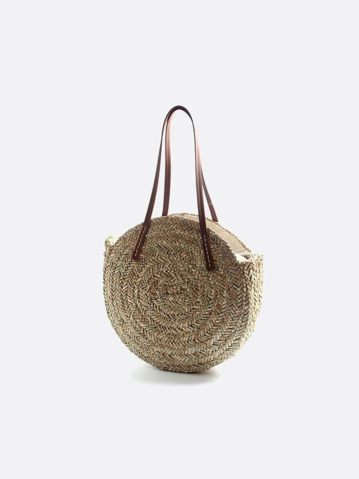 sac osier rond femme