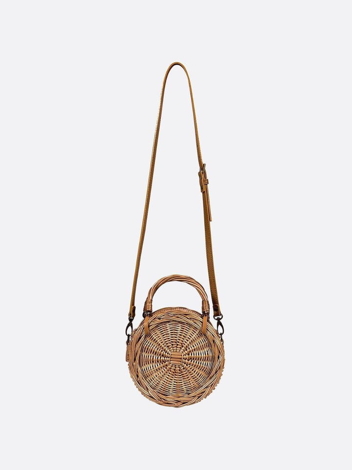 sac rond rotin bandouliere