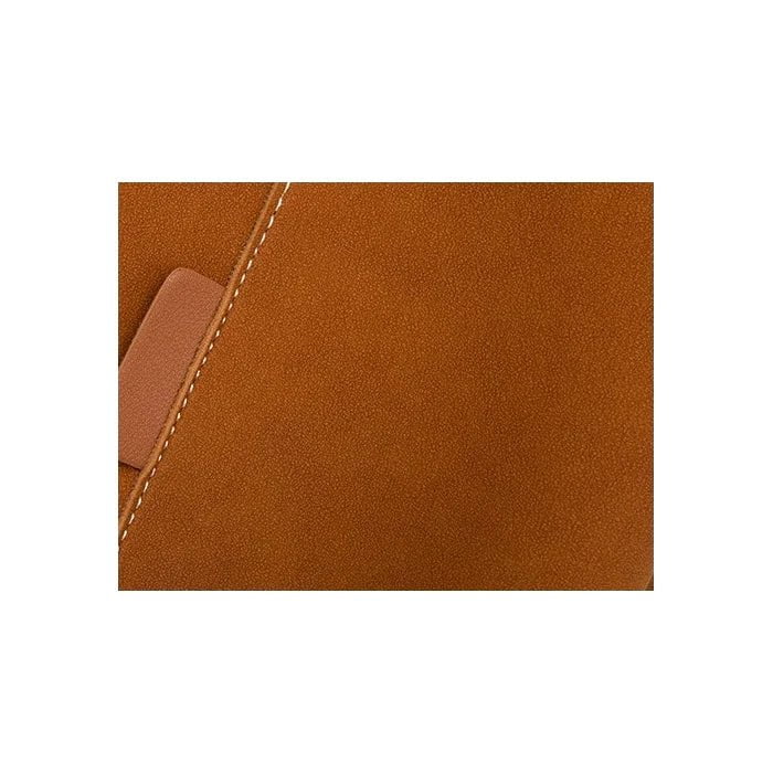 Brushed Leather Bucket Shoulder Bag