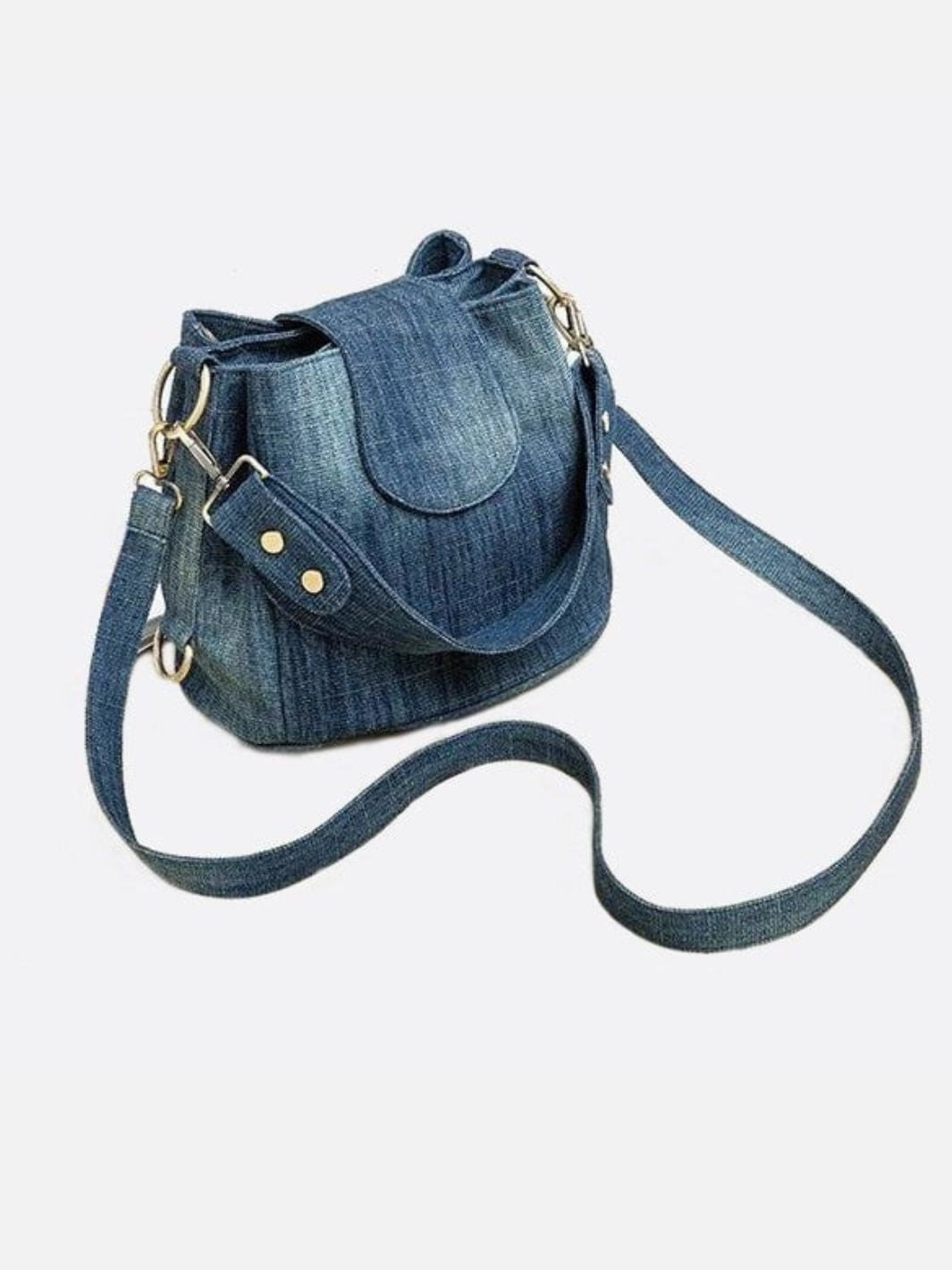 sac seau jean bleu marine