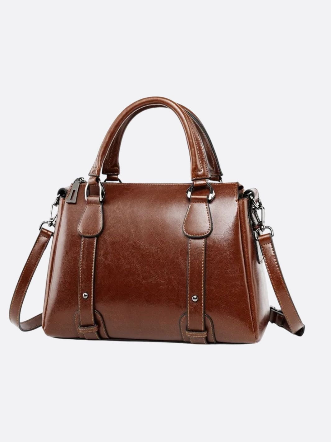 sac vintage cuir marron