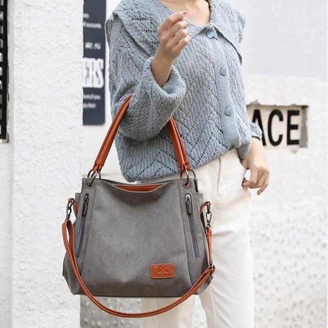 Sac toile et outlet cuir femme